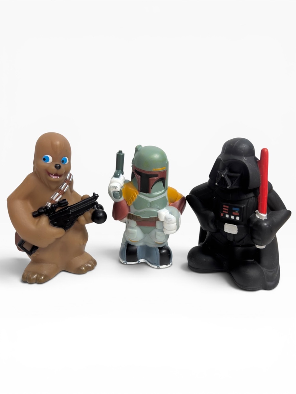 Disney Parks Star Wars Bath Toys Lot C-3PO Vader Yoda R2-D2 Boba Chewbacca - Picture 5 of 11